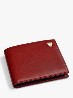 Aspinal of London Single Billfold Smooth Leather Coin Wallet - view 2, Cognac