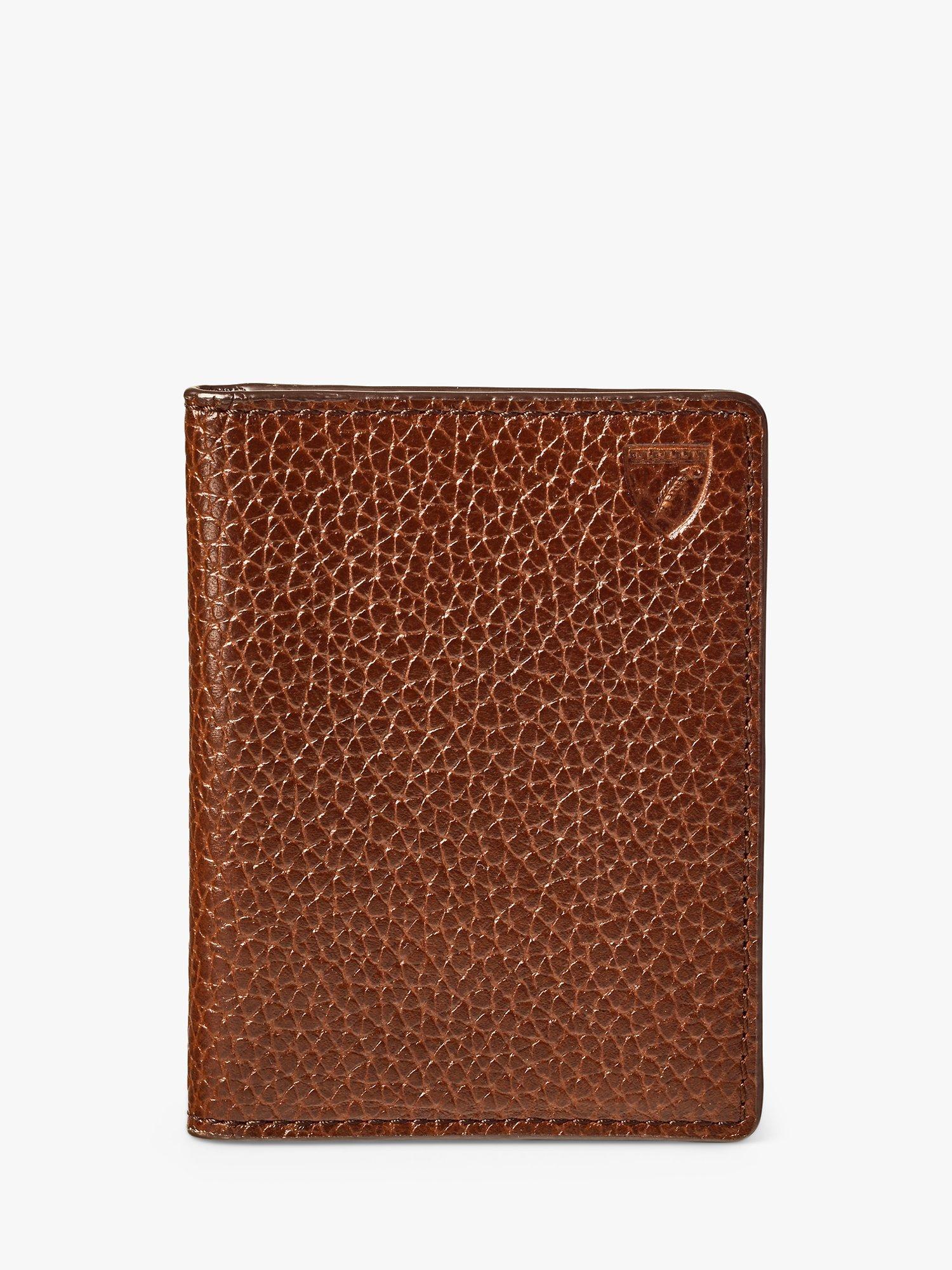 Product image 2 of 5, which shows Aspinal of London ID and Travel Card Holder, Tobacco