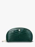 Aspinal of London Small Croc Effect Leather Cosmetic Case