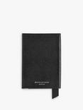 Aspinal of London Saffiano Leather Passport Cover, Black