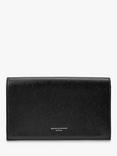 Aspinal of London Classic Saffiano Leather Travel Wallet, Black