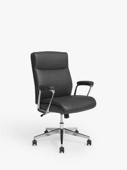 John Lewis Grafton Executive Office Chair, Charcoal, Black