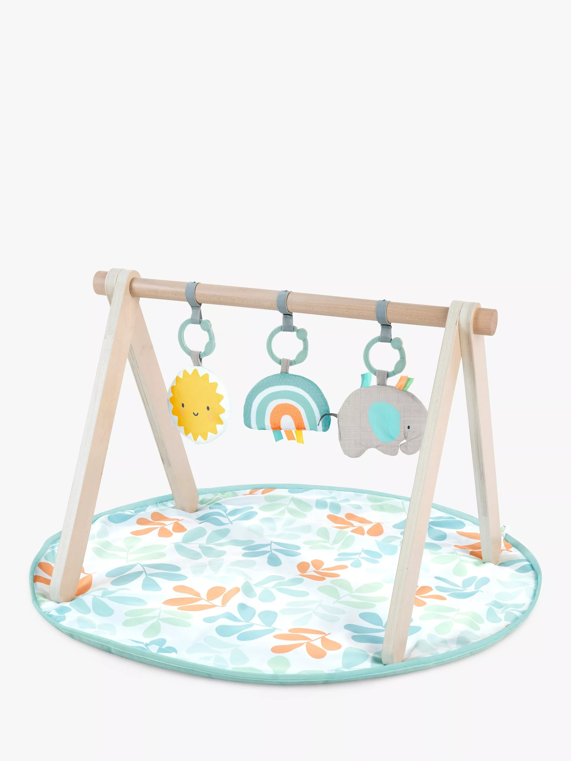 Ingenuity Sun Valley Wooden Toy Arch Play Mat