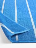 John Lewis Vertical Stripe Beach Towel, Tranquil Blue