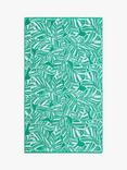John Lewis Bali Palm Beach Towel, Green Onyx