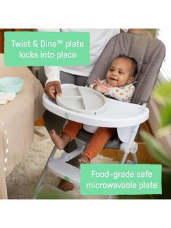 Ingenuity Ity Sun Valley Compact Folding Highchair - view 2, Grey