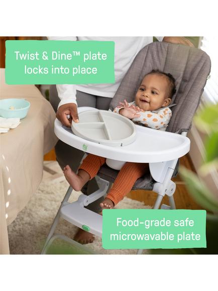 Ingenuity Ity Sun Valley Compact Folding Highchair - view 2, Grey