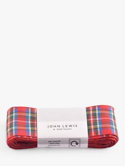 John Lewis Royal Stewart Tartan Ribbon, L5m, Royal Stewart 40