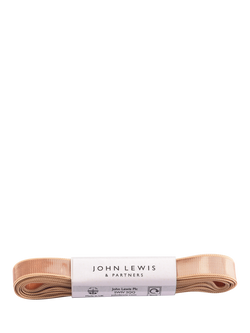 John Lewis 10mm Liquid Metallic Ribbon, L5m, Gold, Rose Gold