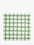 John Lewis Green Check Paper Napkins, Pack of 20