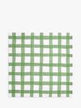 John Lewis Green Check Paper Napkins, Pack of 20