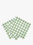 John Lewis Green Check Paper Napkins, Pack of 20