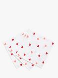 John Lewis Hearts Paper Napkins, Pack of 20