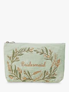 Elizabeth Scarlett Olive Branch Bridesmaid Pouch, Sage