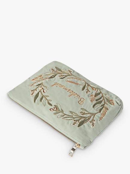 Elizabeth Scarlett Bridesmaid Pouch - view 2, Olive