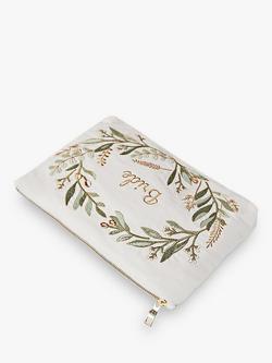 Elizabeth Scarlett Olive Branch Bride Pouch, Cream - view 2, Cream