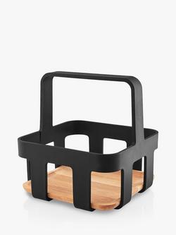 Eva Solo Nordic Table Condiments Caddy, Black/Natural, Black & Wood