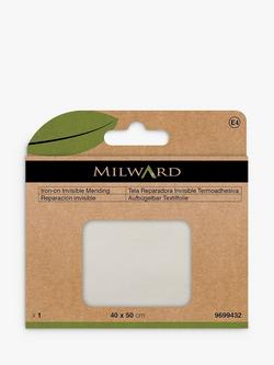 Milward Invisible Iron On Mending Fabric, White