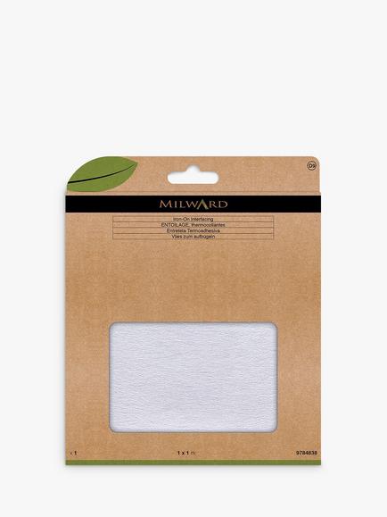 Milward Iron On Interfacing, Medium, White