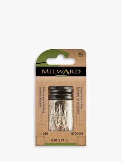 Milward Dressmaking Pins, L27mm, Nickel