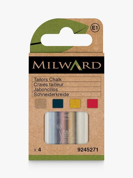 Milward Tailor's Chalk, Pack of 4, Multi