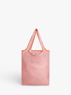 John Lewis Foldable Pouch, Pink, Pink