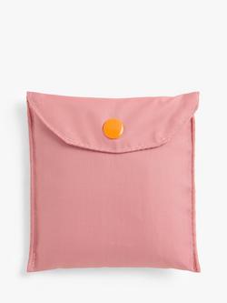 John Lewis Foldable Pouch, Pink - view 2, Pink