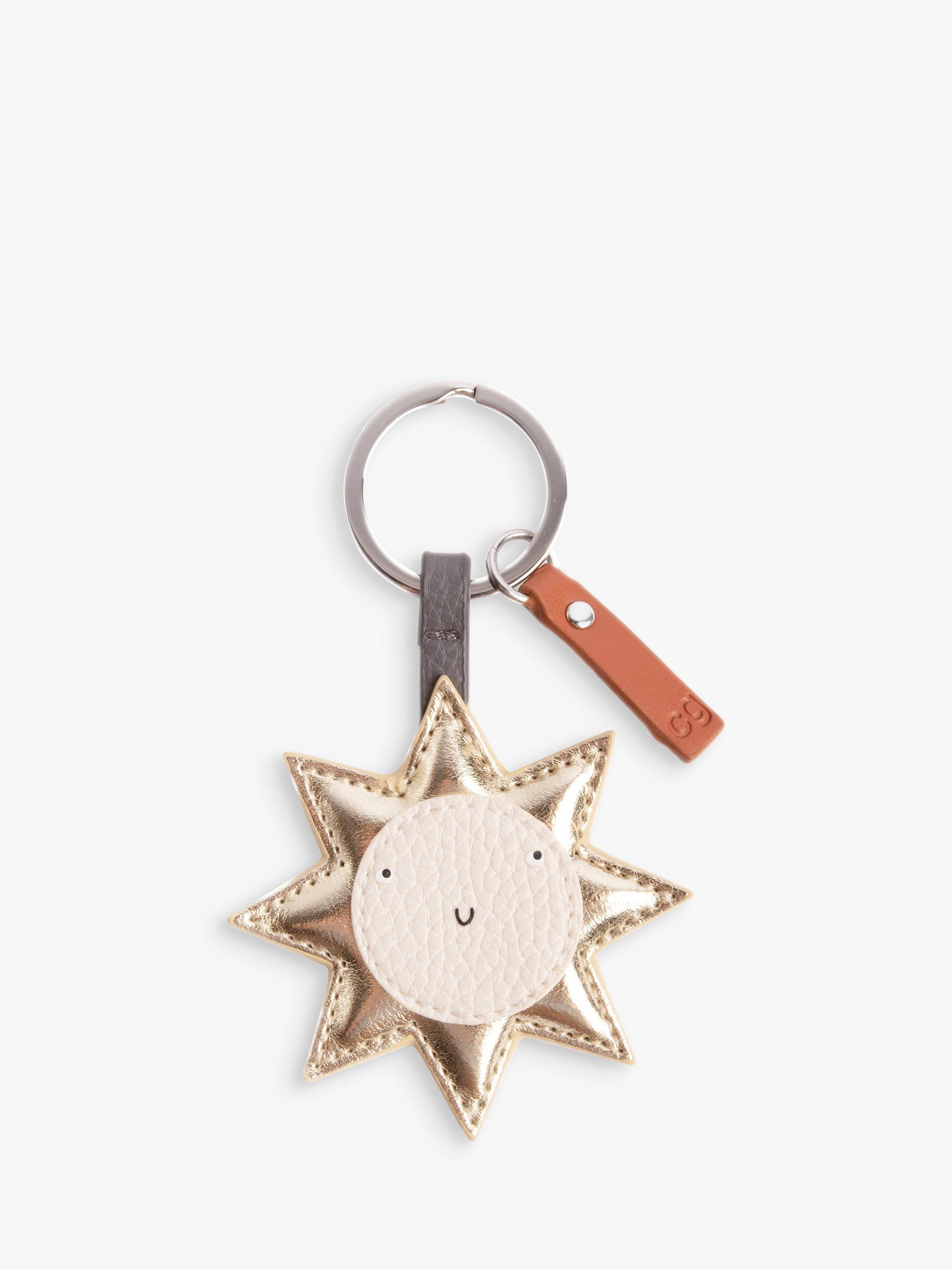 Caroline Gardner Sunshine Novelty Keyring, Gold