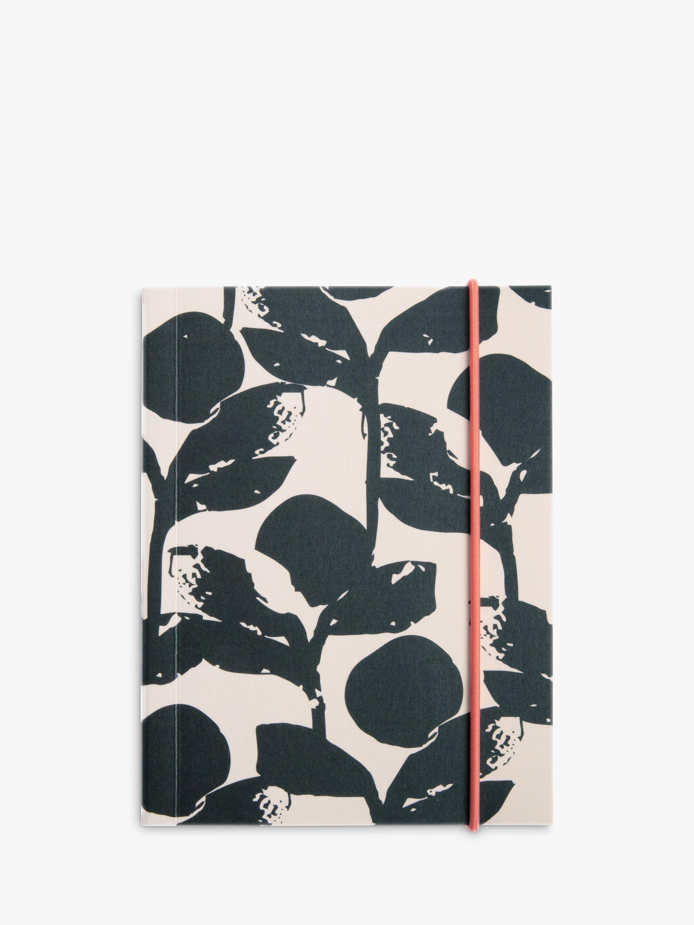 Caroline Gardner Monochrome Floral Notebook. Multi