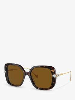 Swarovski SK6011 Women's Polarised Pillow Sunglasses, Tortoiseshell/Havana, Tortoiseshell/Havana