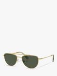 Swarovski SK7007 Women's Irregular Sunglasses, Gold/Green