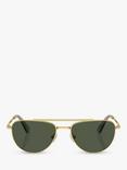 Swarovski SK7007 Women's Irregular Sunglasses, Gold/Green