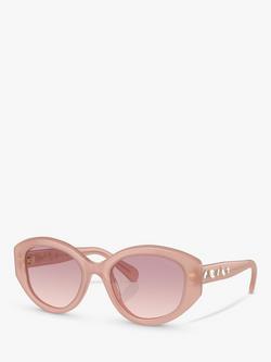 Swarovski SK6005 Women's Embellished Irregular Sunglasses, Pink Opal/Pink Gradient, Pink Opal/Pink Gradient