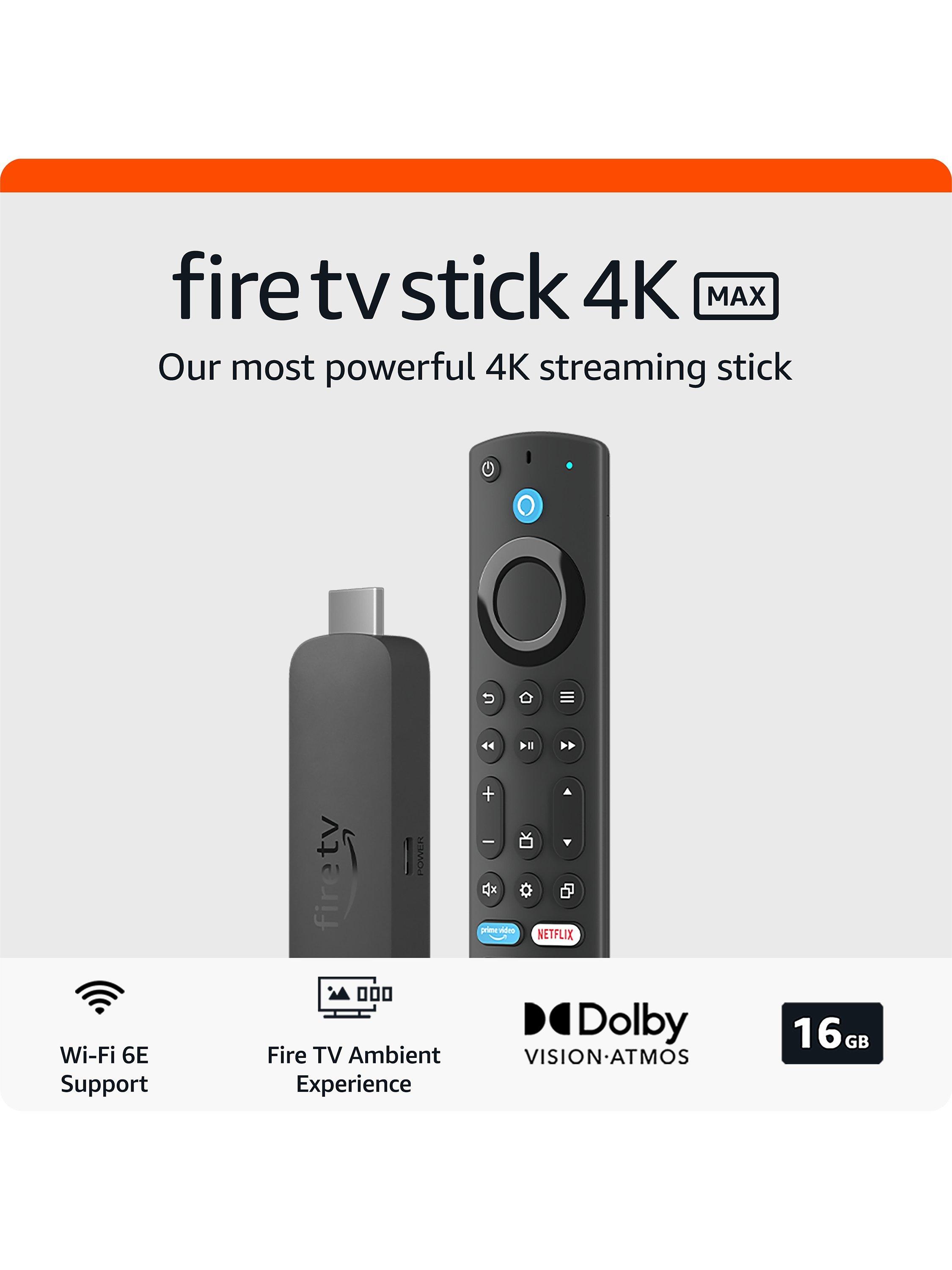 Amazon Fire TV Stick 4K Max (2023) Ultra HD Streaming Device with Alexa  Voice Remote