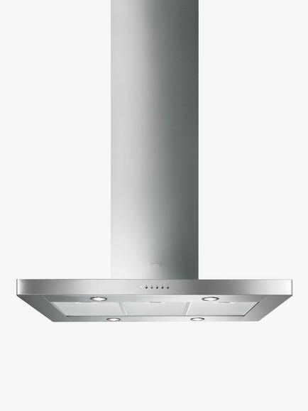 Smeg Universal KI90XE 90cm Island Cooker Hood, Stainless Steel - view 2, Stainless Steel
