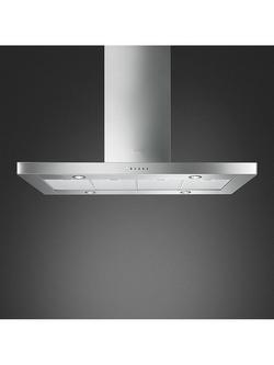 Smeg Universal KI120XE 120cm Island Cooker Hood, Stainless Steel - view 2, Stainless Steel
