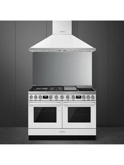 Smeg Portofino CPF120IGMP 120cm Dual Fuel Range Cooker - view 2, White