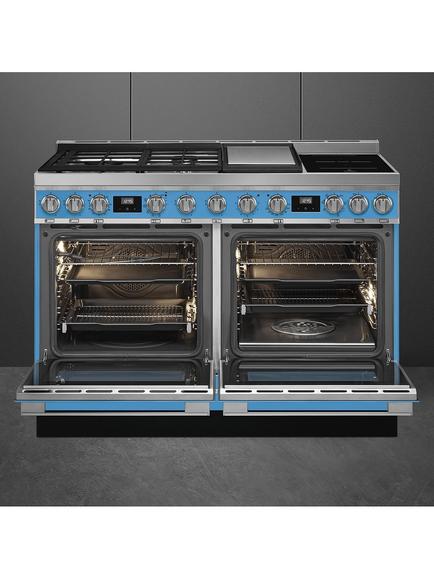 Smeg Portofino CPF120IGMP 120cm Dual Fuel Range Cooker - view 2, Turquoise