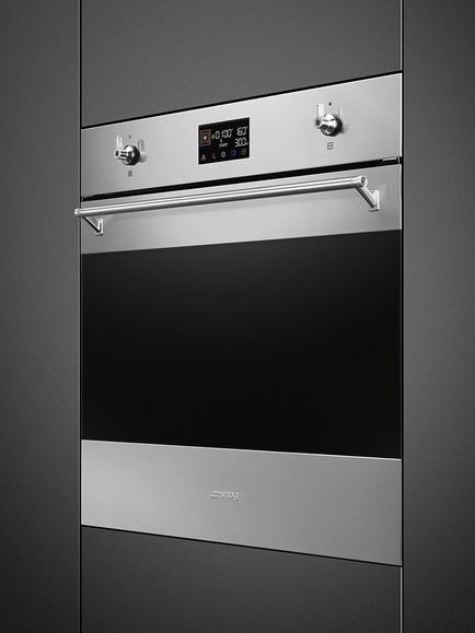 Smeg Classic SO6302M2X SpeedwaveXL Integrated Combination Microwave Oven - view 2, Stainless Steel
