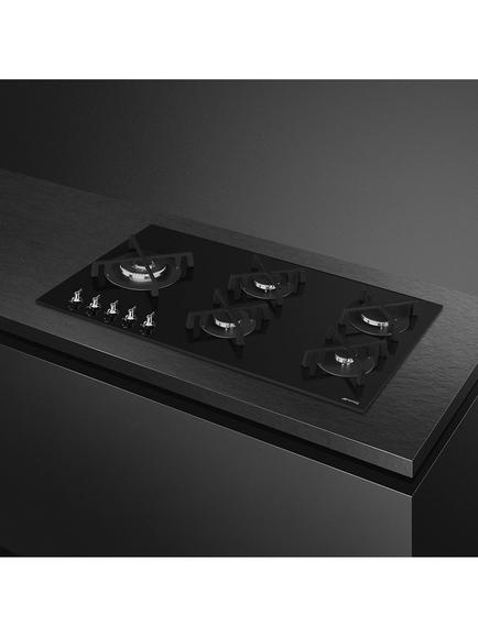 Smeg PV395LN Classica 90cm Gas Hob, Black - view 2, Black