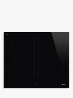 Smeg Universal SIM3644D 60cm Induction Hob, Black, Black