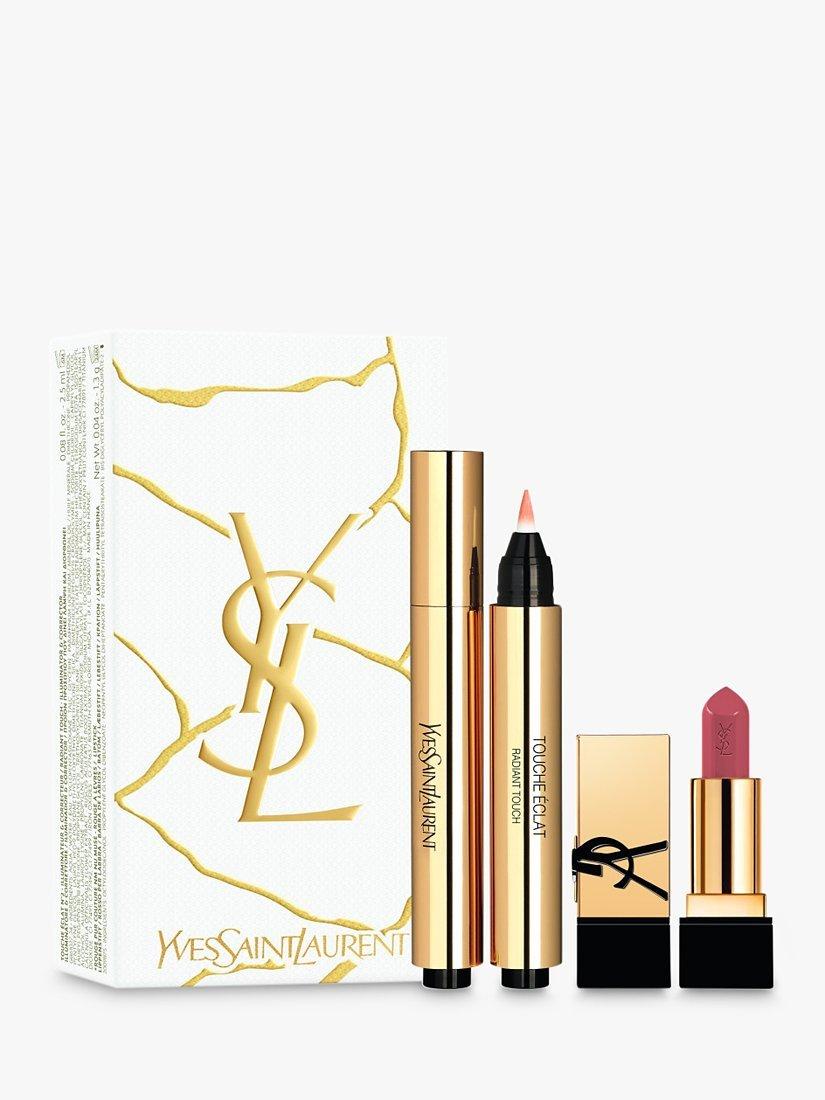 Product image 1 of 5, which shows Yves Saint Laurent Touche Éclat Illuminating Pen and Mini Rouge Pur Couture Makeup Gift Set, 5