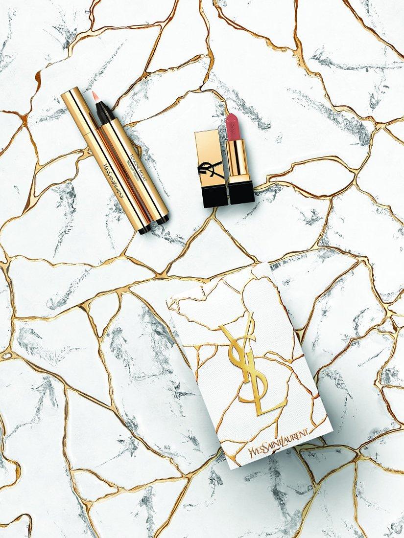 Product image 2 of 5, which shows Yves Saint Laurent Touche Éclat Illuminating Pen and Mini Rouge Pur Couture Makeup Gift Set, 5