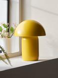 John Lewis Mushroom Rechargeable Dimmable Table Lamp, Yellow