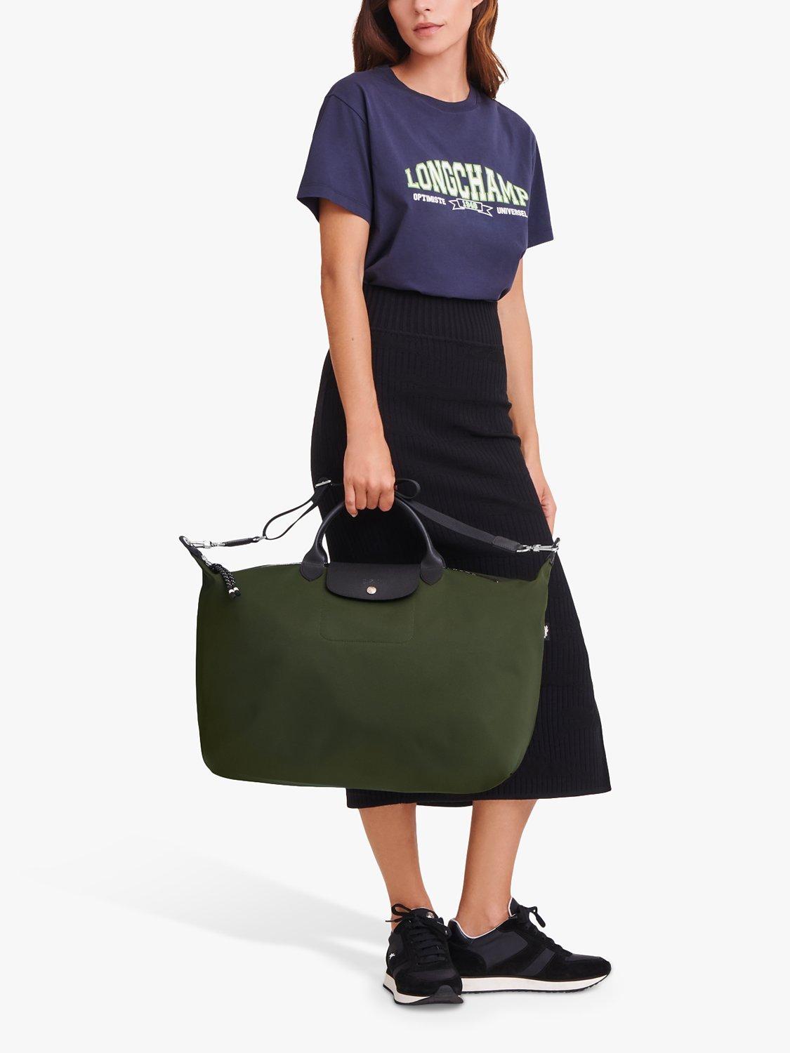 Product image 2 of 2, which shows Longchamp Le Pliage Energy Small Travel Bag, Khaki