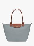 Longchamp Le Pliage Original Medium Shoulder Bag, Steel