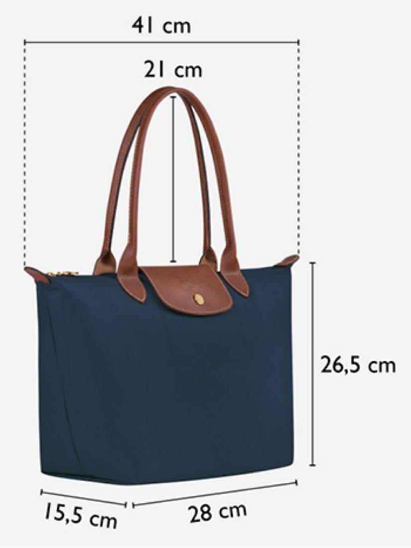 Longchamp Le Pliage Original Medium Shoulder Bag Steel