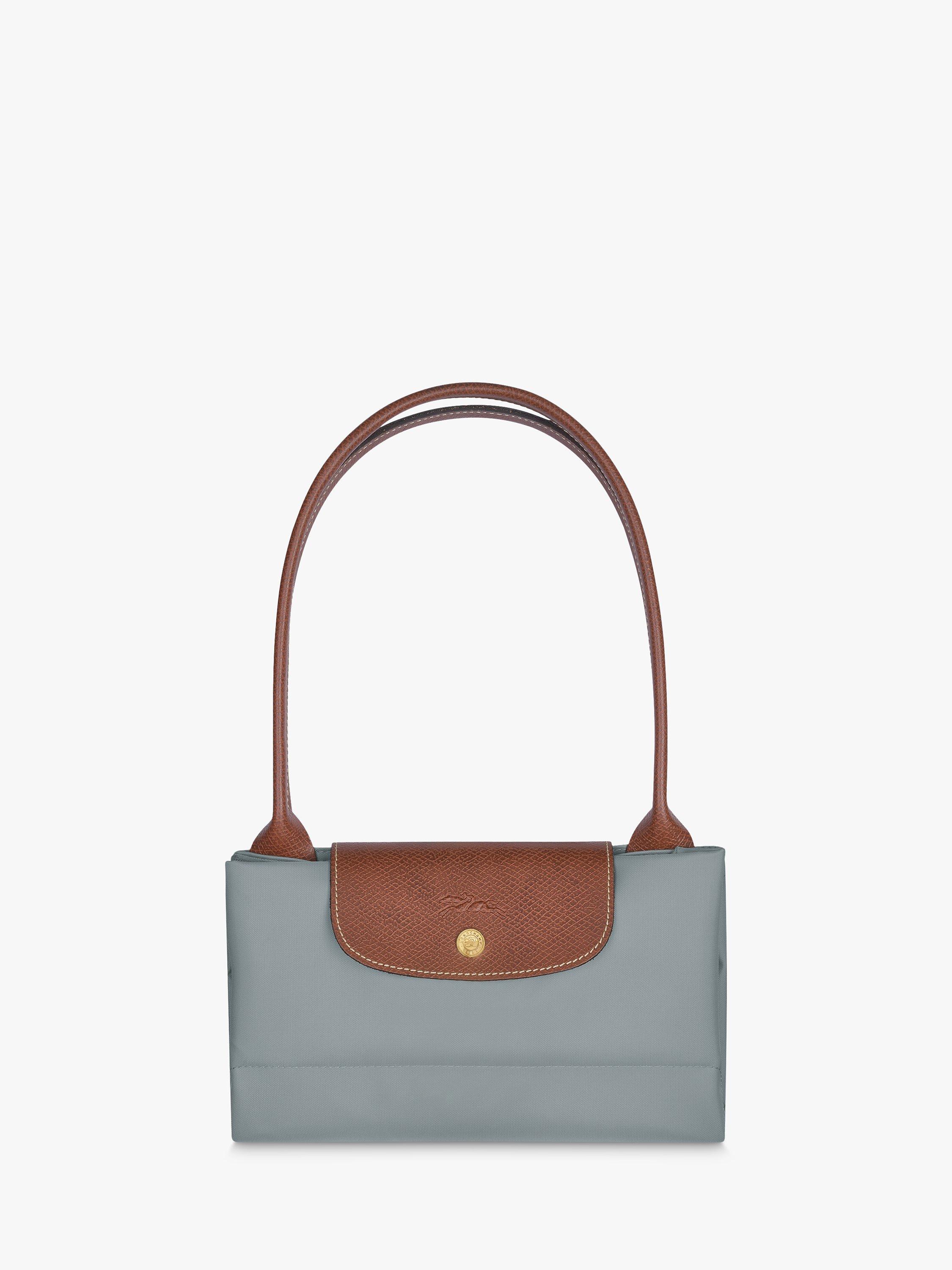 Product image 5 of 6, which shows Longchamp Le Pliage Original Large Shoulder Bag, Steel