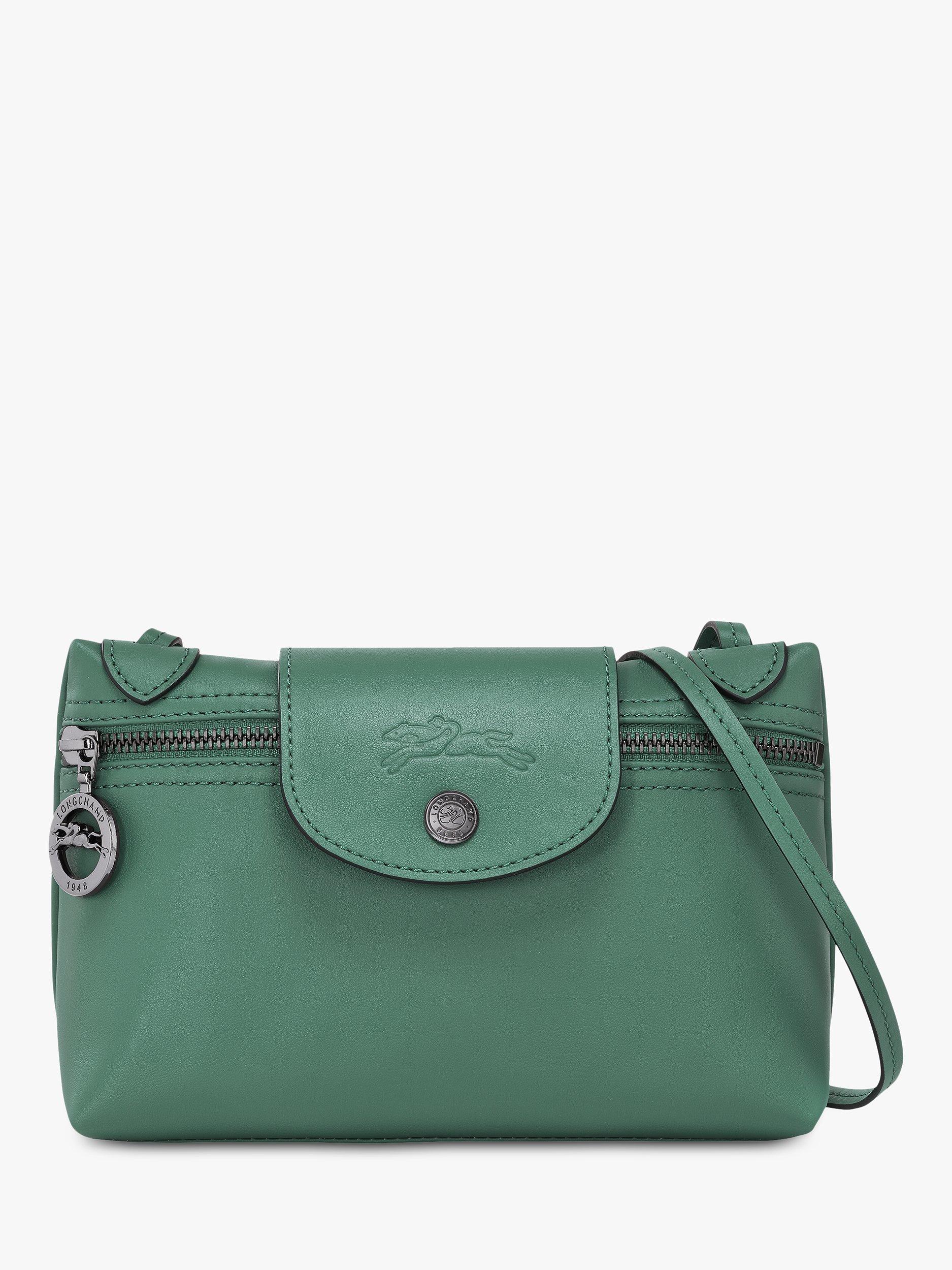 Longchamp Le Pliage Xtra Mini Leather Cross Body Bag, Sage