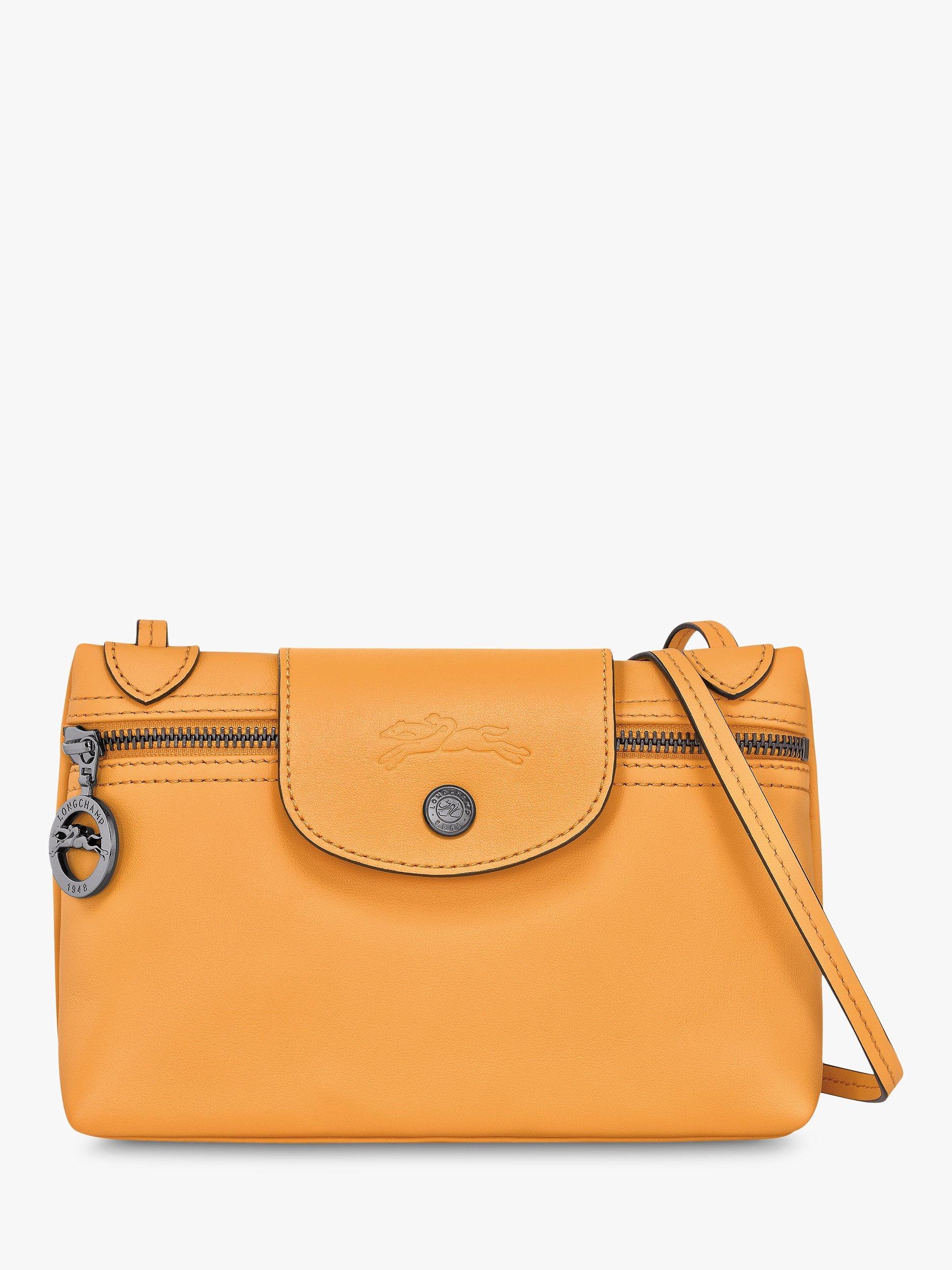Longchamp Le Pliage Xtra Mini Leather Cross Body Bag, Apricot